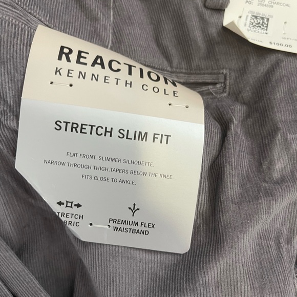 Kenneth Cole Reaction Flex Waistband Corduroy Pants - Picture 3 of 7